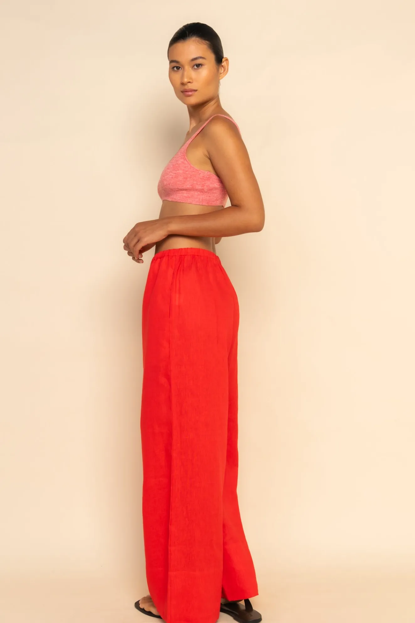 LOTTIE PANT - CHERRY