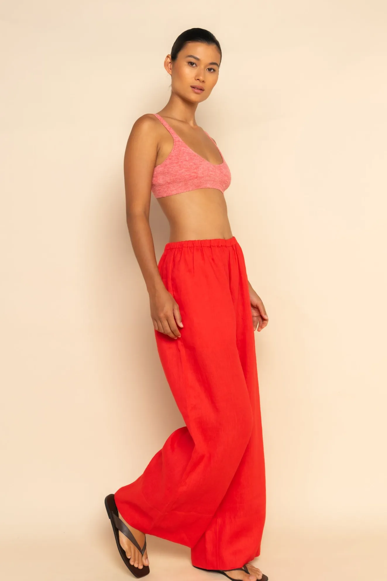 LOTTIE PANT - CHERRY