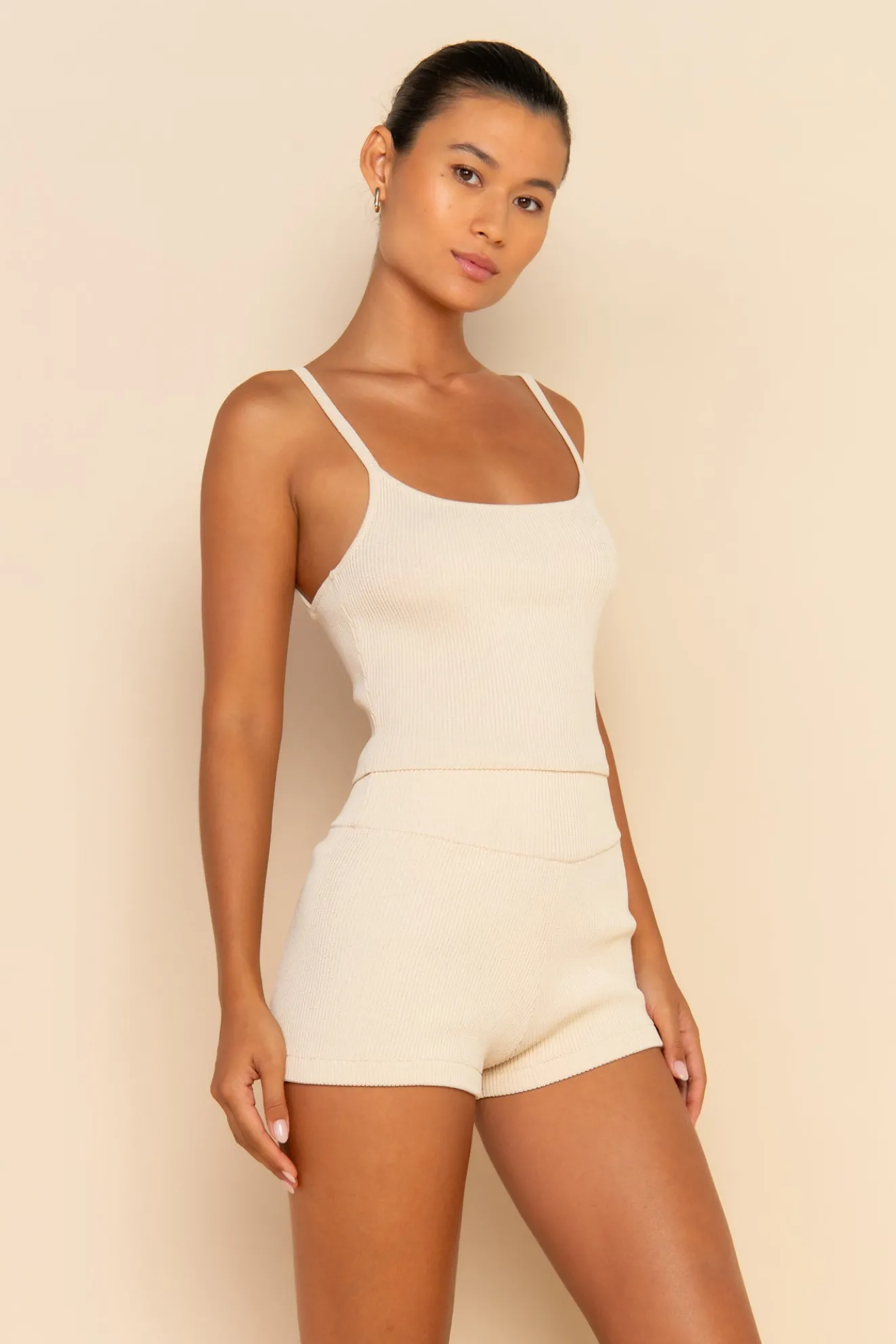 PRE ORDER // SOL KNIT SHORT - MILK